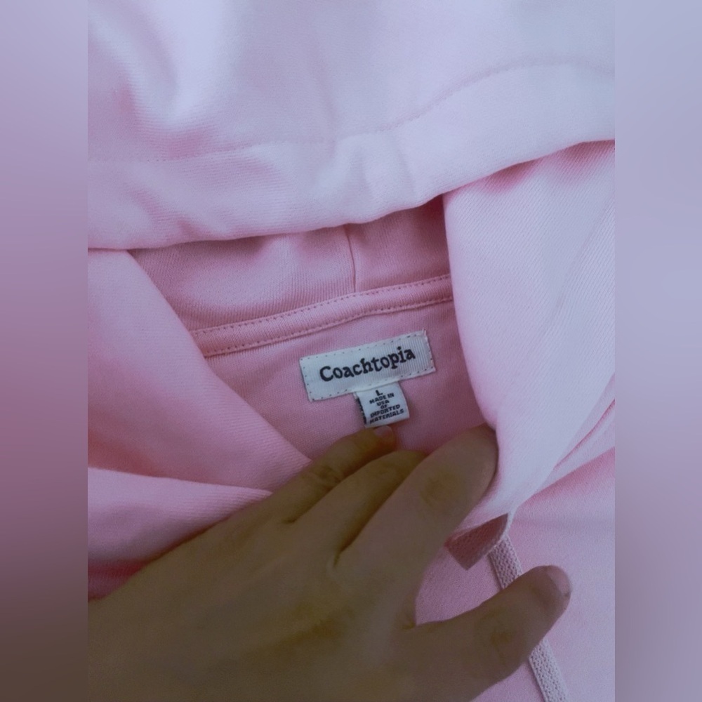 Coach women Valentine's Hoodie‎ Spring Autumn Streetwear Color Pink L - Picture 8 of 13